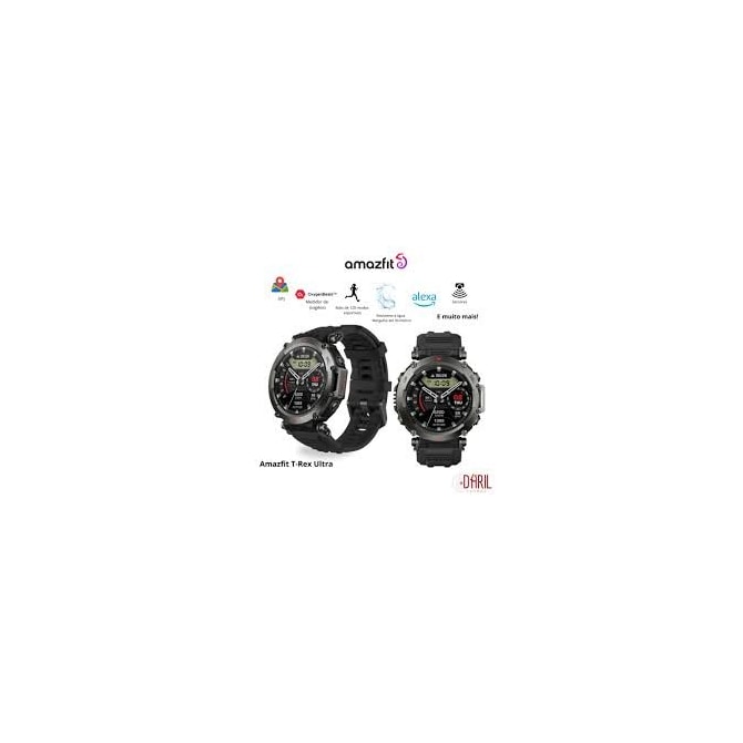 Smartwatch Xiaomi Amazfit T-Rex Ultra A2142 com Tela Amoled HD 1.39 / 10 Atm / Wi-Fi - Abyss Black ( preto )-87112733-5176-4490-8129-53e9beb4ca8f