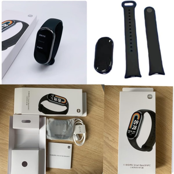 Smartwatch Xiaomi Mi Band 8 Preta - pulseira de borracha-52dc8321-9468-4958-9d93-c33835a7fe87