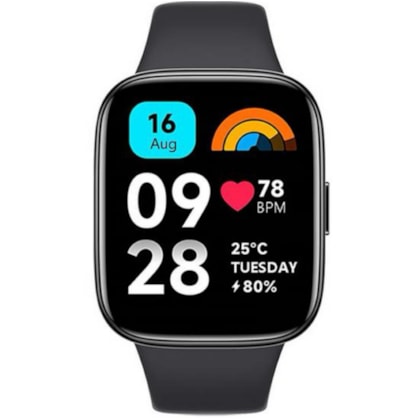 Smartwatch Xiaomi Redmi Watch 3 Active M2235W1 com Bluetooth - Preto