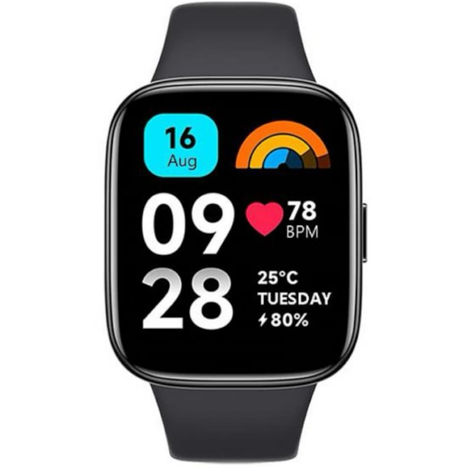 Smartwatch Xiaomi Redmi Watch 3 Active M2235W1 com Bluetooth - Preto-56e512c9-b29c-4299-bda3-e5167b69d842