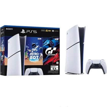 Sony Console PlayStation 5 Digital Slim 825GB Astrobot e Gran Turismo 7 CFI-2115 - Branco
