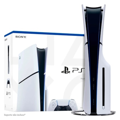 Sony Console PlayStation 5 Slim 1TB SSD 8K Wi-Fi 6 CFI-2115 - Branco/Preto