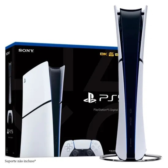 Sony PlayStation 5 Slim Edição Digital 825GB SSD 4K Wi-Fi 6 CFI