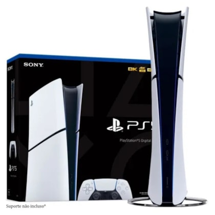 Sony PlayStation 5 Slim Edição Digital 825GB SSD 4K Wi-Fi 6 CFI-2115B - Branco