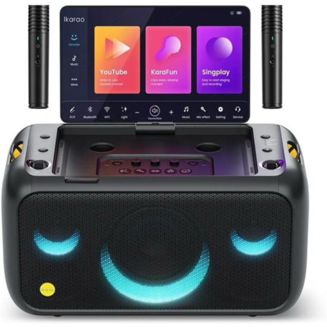 Speaker de Karaokê Joog Break X1 800W / Tela 13,1