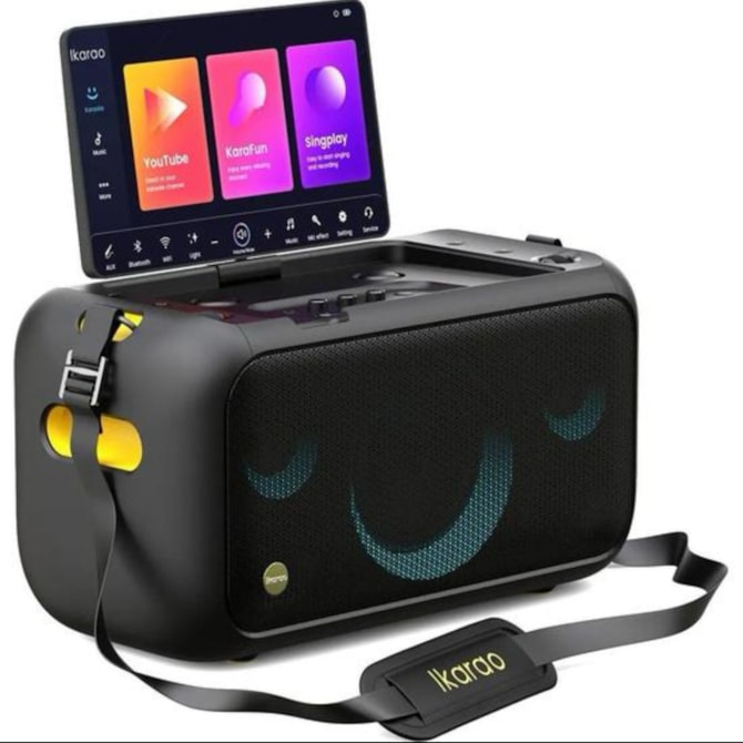 Speaker de Karaokê Joog Break X1 800W / Tela 13,1