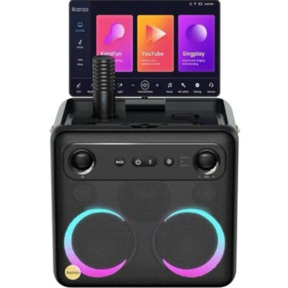 Speaker de Karaokê Joog Break X2 600W / Tela 10,1