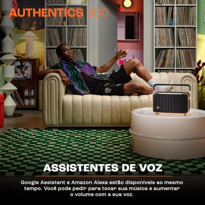 Speaker JBL Authentics 300 - Aux/USB Tipo C - Bluetooth - 100W - Preto-44c821b1-1696-490e-a4c4-f7bc17bf1015