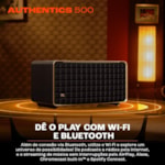 Speaker JBL Authentics 500 - Aux/USB Tipo C - Wi-Fi - Bluetooth - 270W - Preto-b17a2733-0ce7-4251-a0d2-ddb9fbec0132