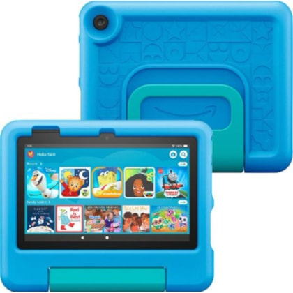 Tablet Amazon Fire 7 Kids 16GB 2ram Wifi (12A Geração) + Capa de Proteção Azul