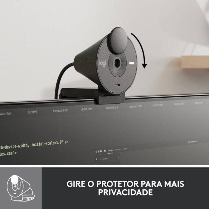 Webcam Logitech Brio 300 Full HD - Grafite (960-001413)-d0cdff19-1987-4649-a767-d2b7bbdb2ea5