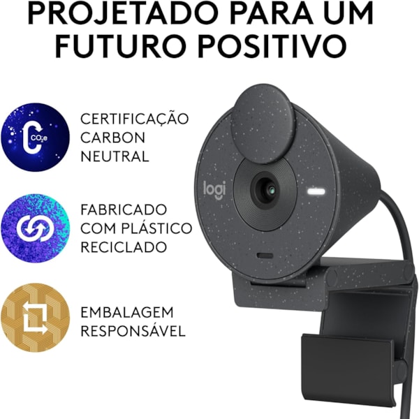 Webcam Logitech Brio 300 Full HD - Grafite (960-001413)-7c2b46ea-e4ce-4fa1-ac02-357dccca47a8