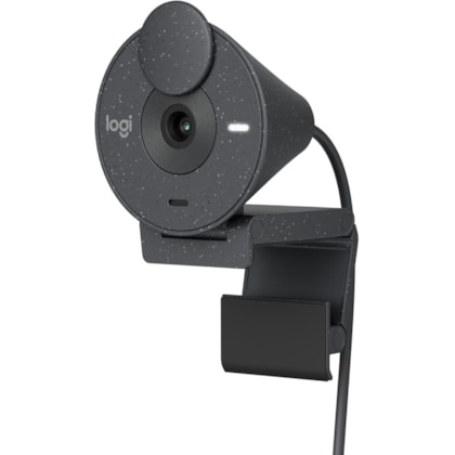 Webcam Logitech Brio 300 Full HD - Grafite (960-001413)