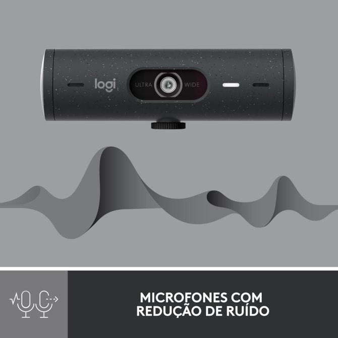 Webcam Logitech Brio 500 FHD 1080P HDR - Grafito-433022ed-1cfb-4321-a698-e5b20a4968ef