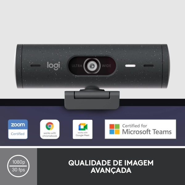 Webcam Logitech Brio 500 FHD 1080P HDR - Grafito-a16675a8-26e7-4155-bd14-6664c28ee7aa